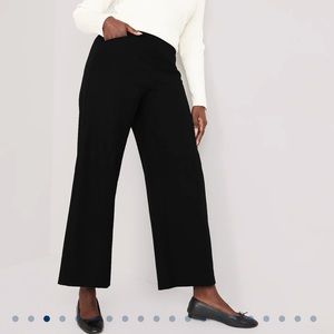 NWT High-Waisted Pull-On Pixie Wide-Leg Pants